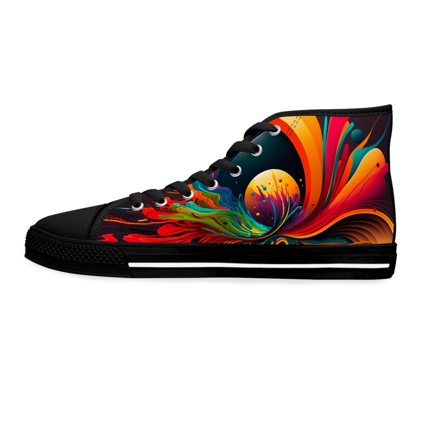 Women's High Top Abstract Space Sneakers 2