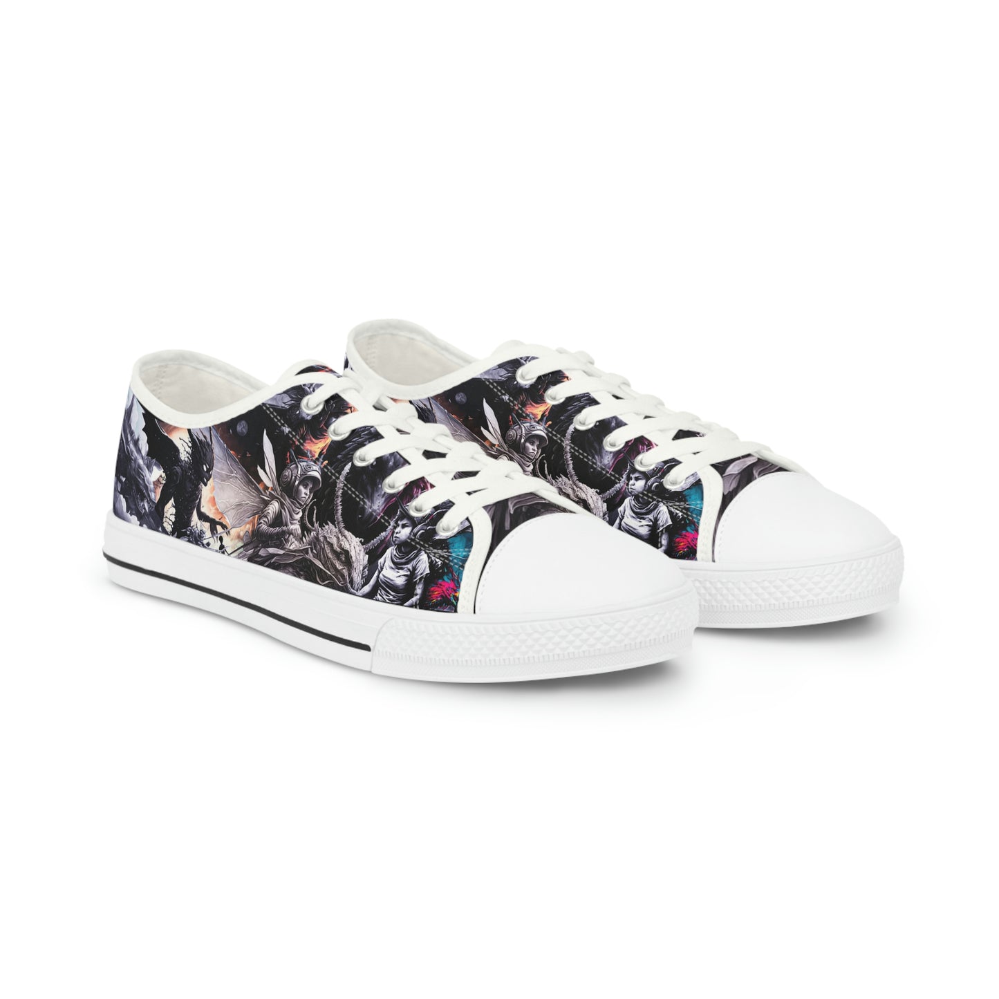 Graphic Sci-fi Art Men's Low Top Sneakers 1