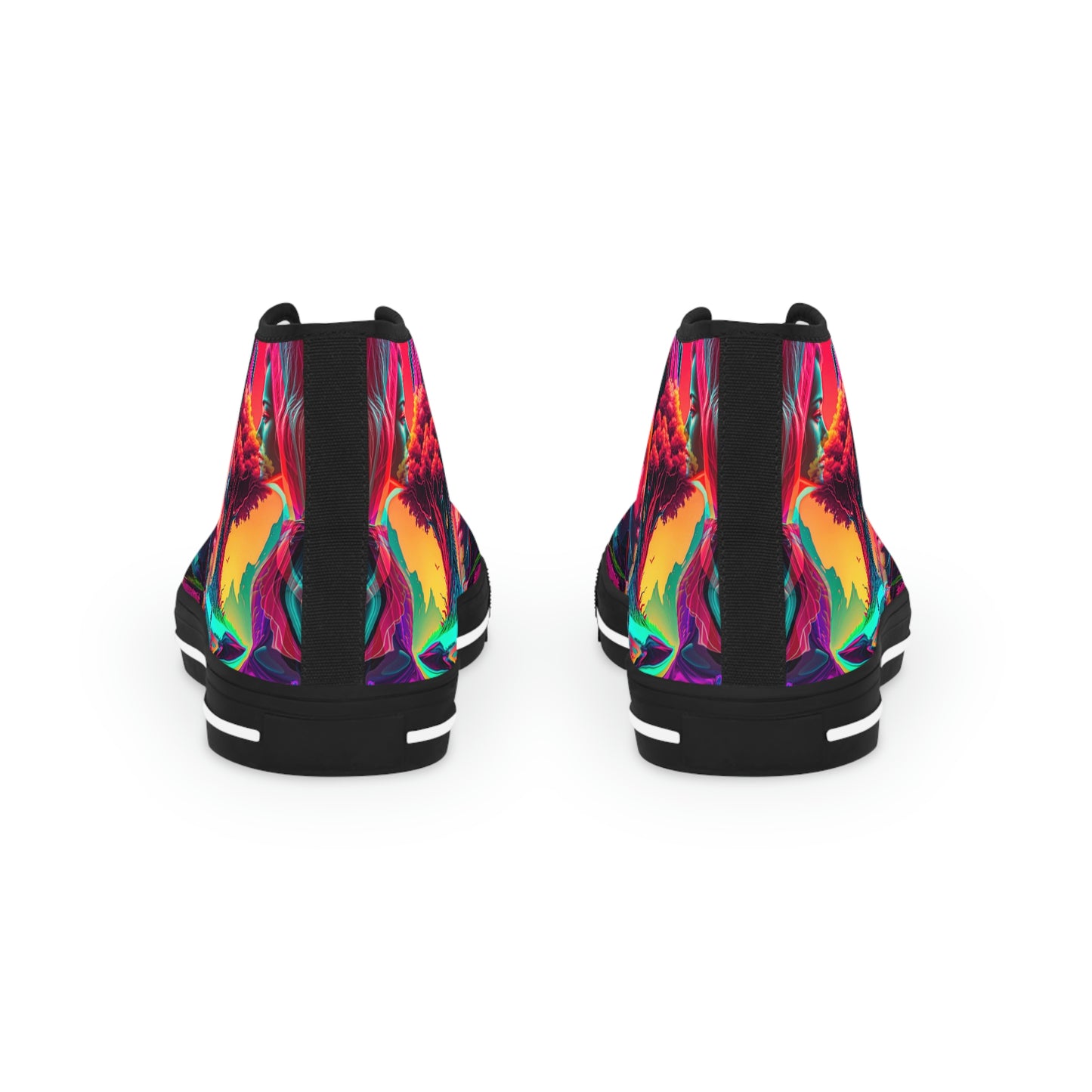 aaMen's High Top Synthwave Dream Sneakers 1