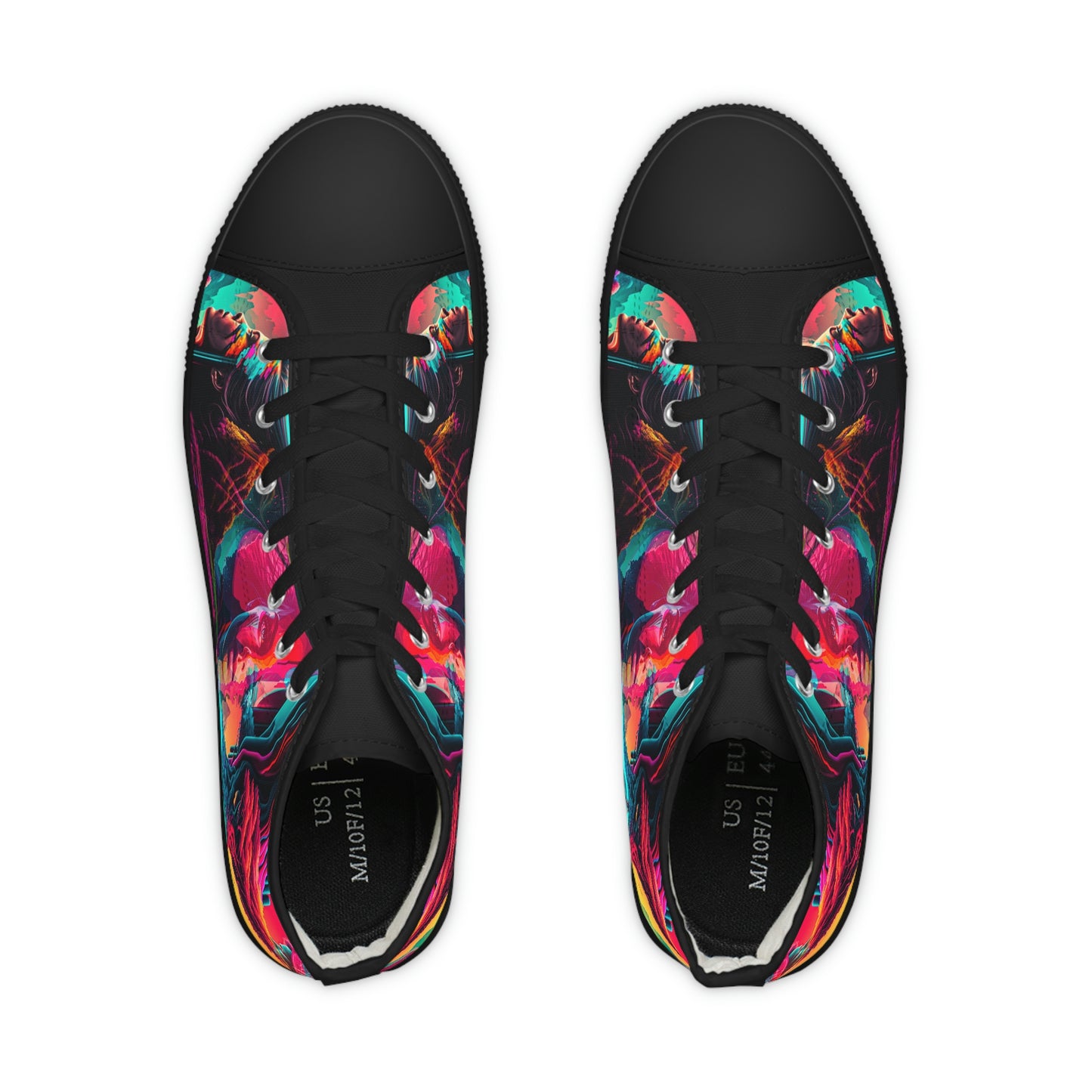 aaMen's High Top Synthwave Dream Sneakers 1