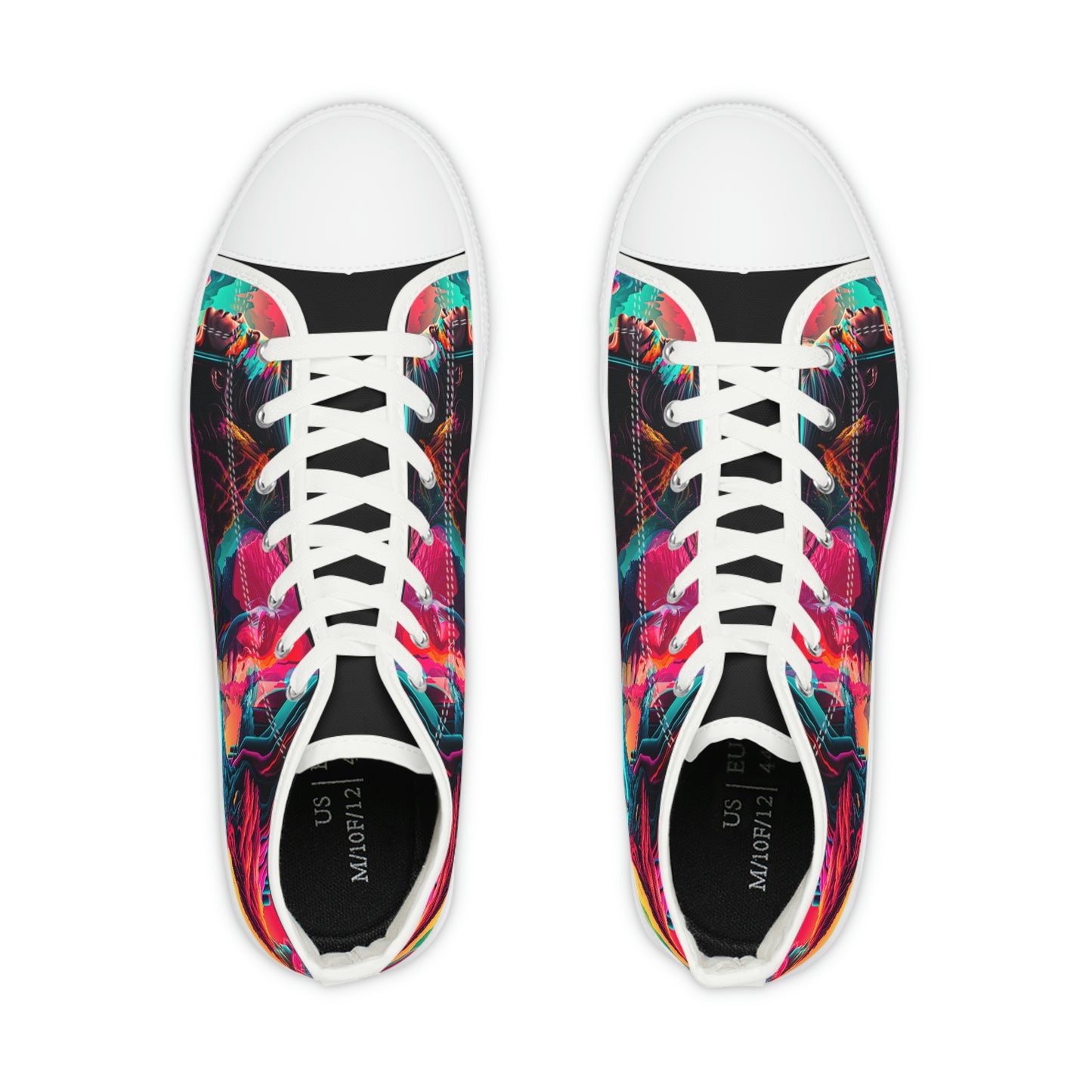 aaMen's High Top Synthwave Dream Sneakers 1