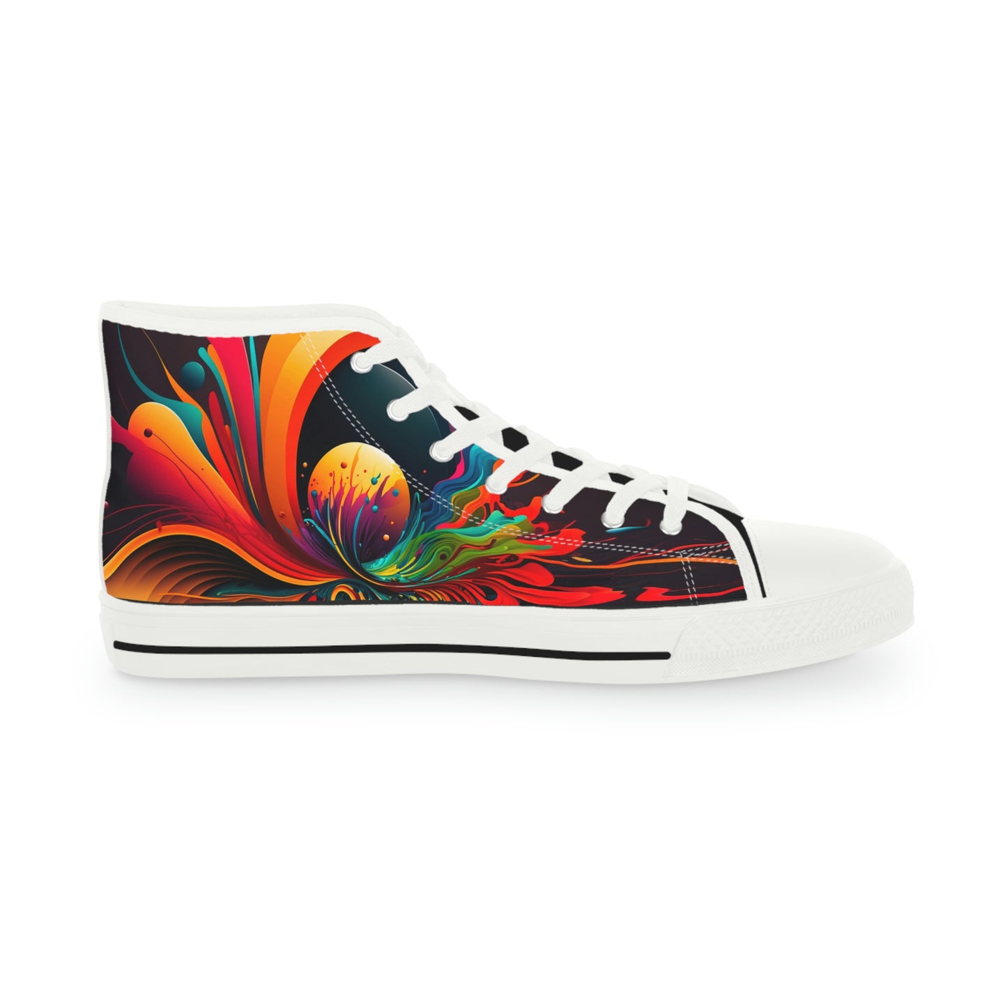 aaMen's Abstract Planet High Top Sneakers 1