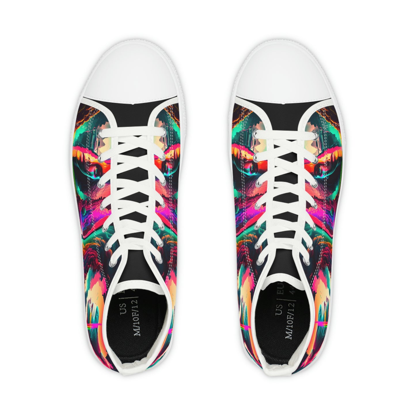 aaMen's High Top Lucid Dreams Synthwave Sneakers 1