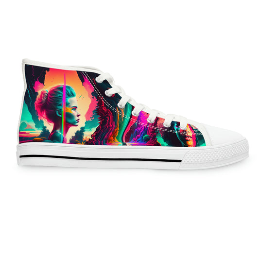 Women's High Top Synthwave Dreams Sneakers 2