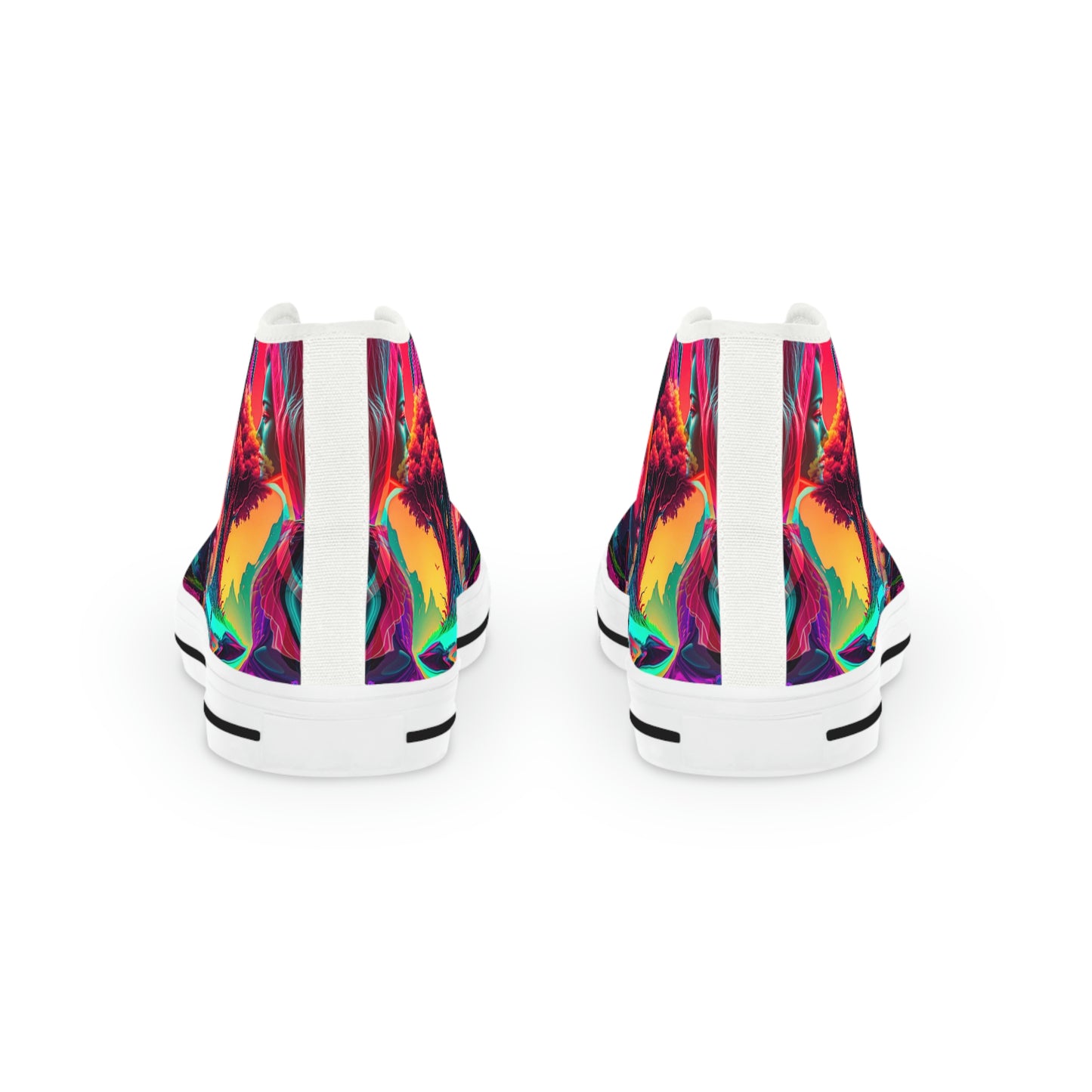 aaMen's High Top Synthwave Dream Sneakers 1