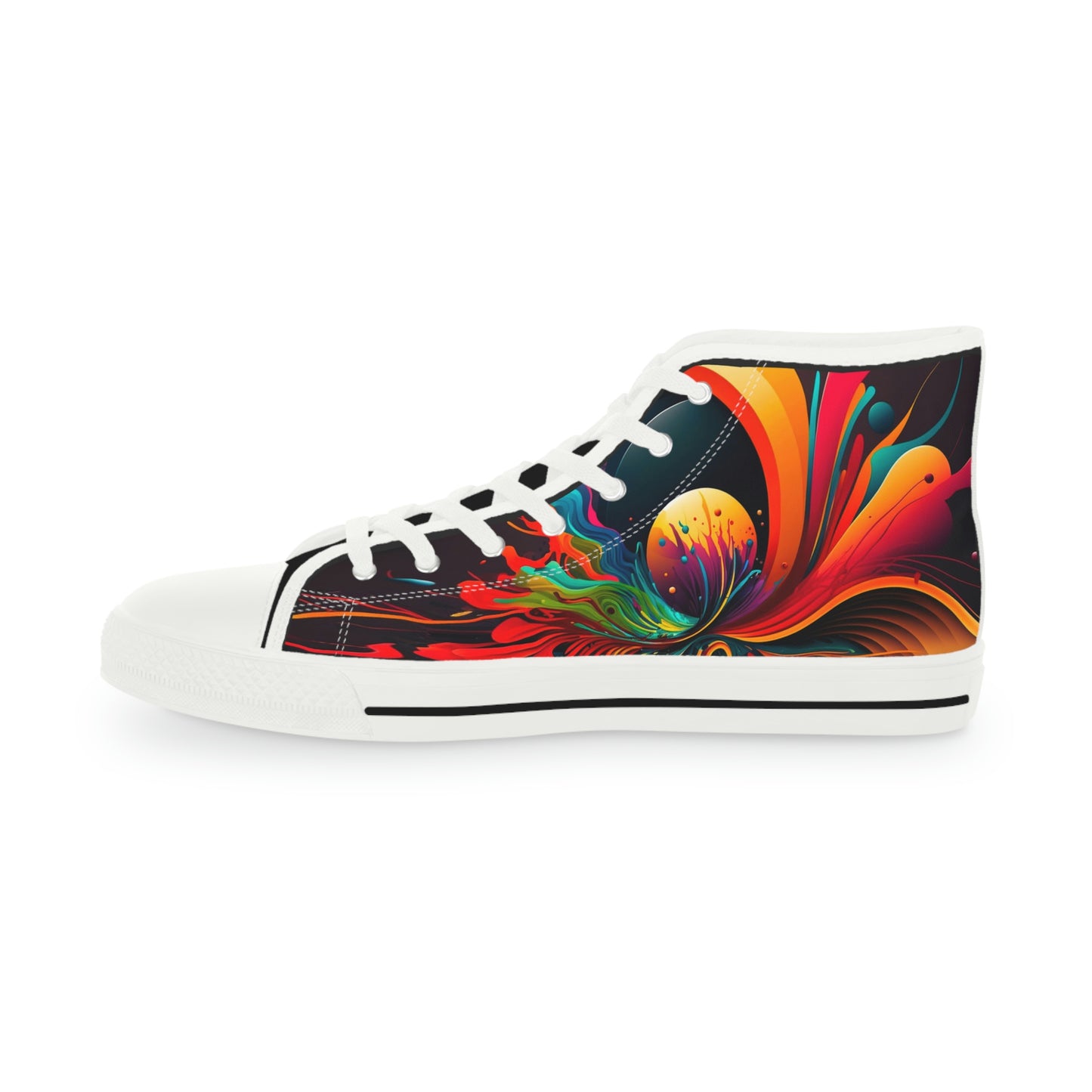 aaMen's Abstract Planet High Top Sneakers 1