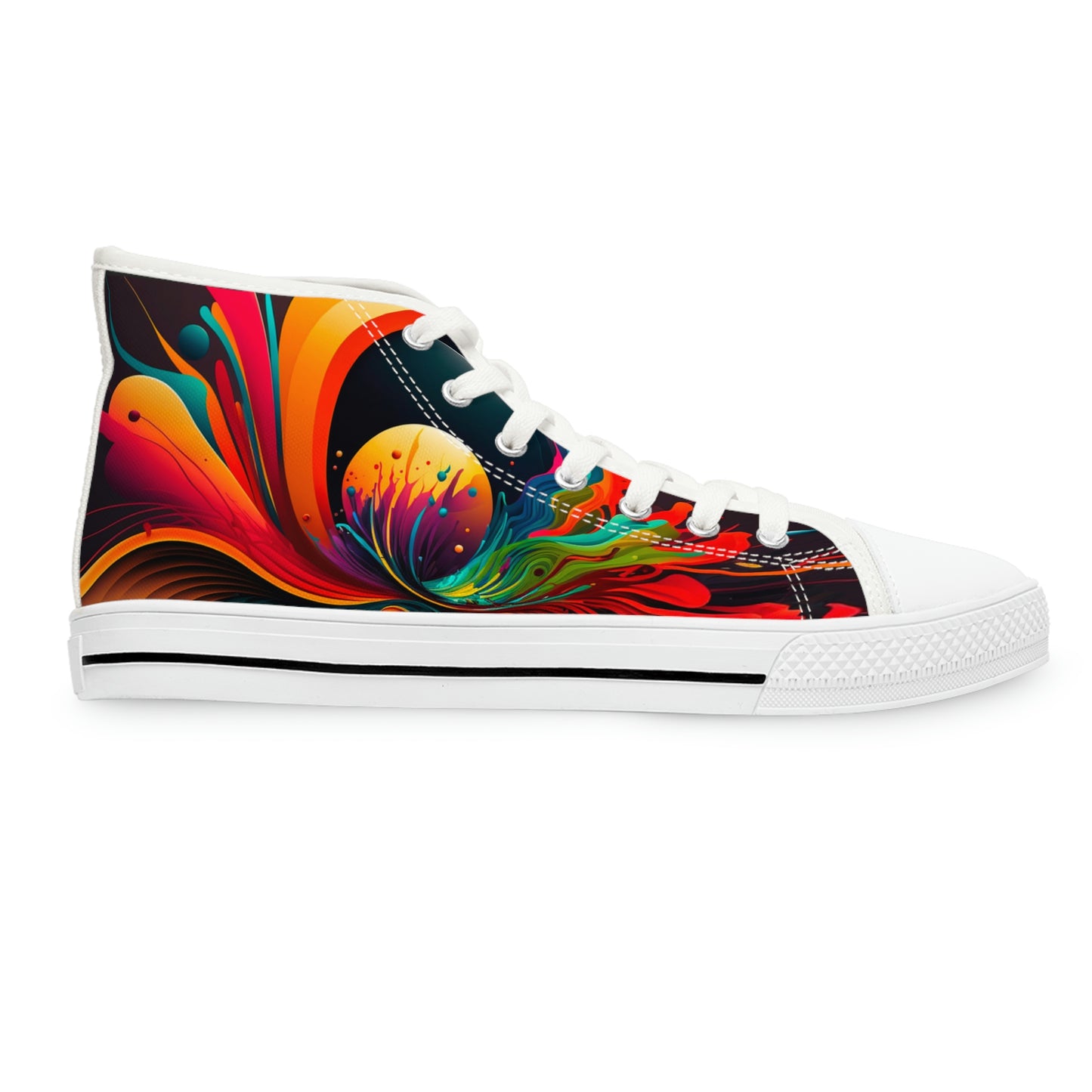 Women's High Top Abstract Space Sneakers 2