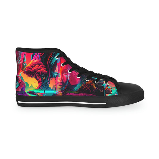 aaMen's High Top Synthwave Dream Sneakers 1