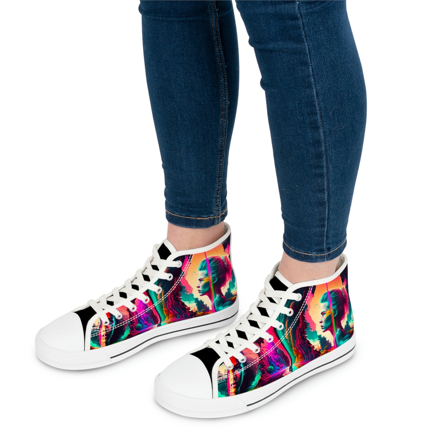 Women's High Top Synthwave Dream Sneakers 2