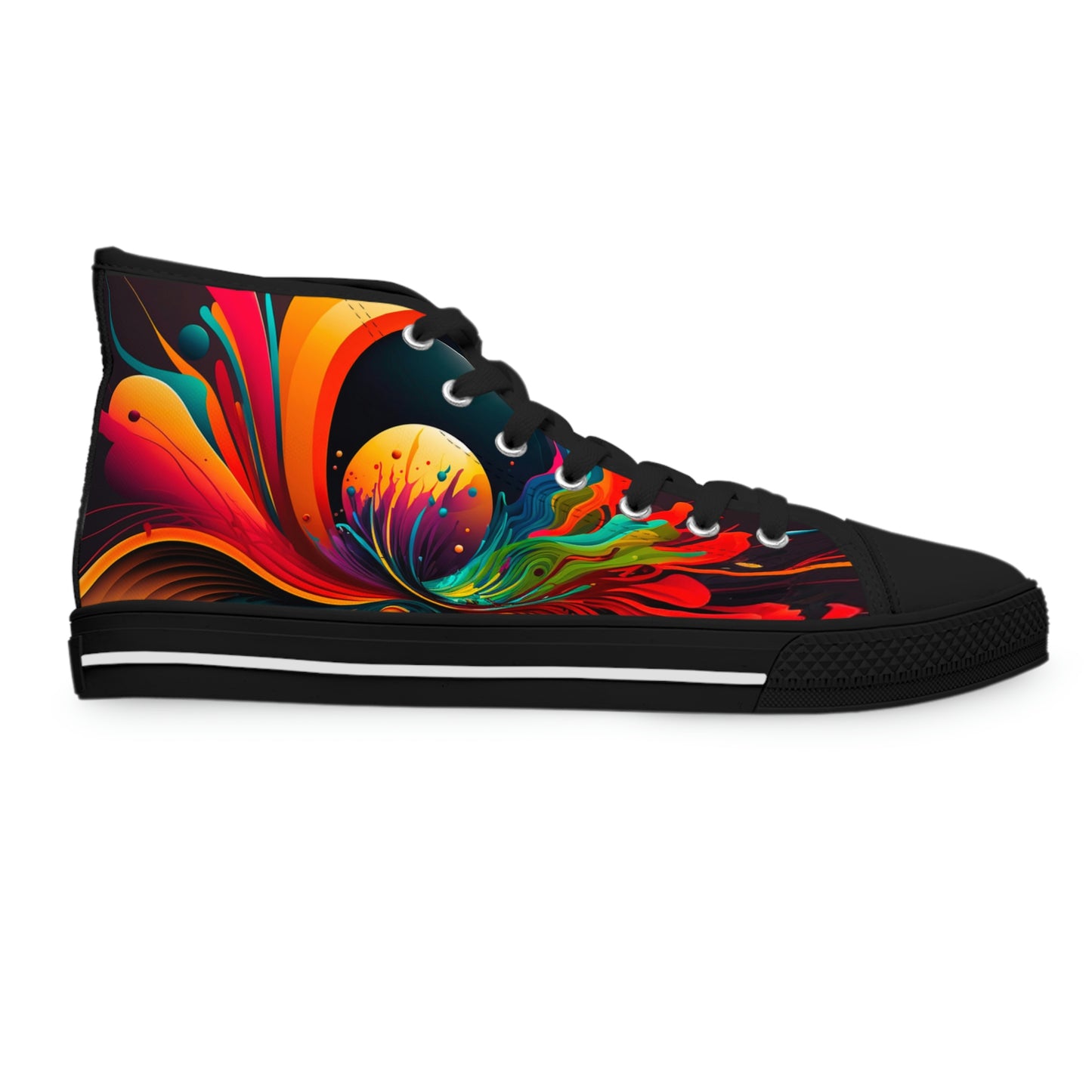 Women's High Top Abstract Space Sneakers 2