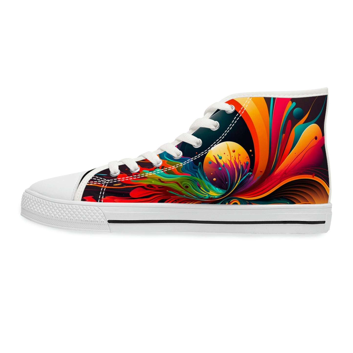 Women's High Top Abstract Space Sneakers 2