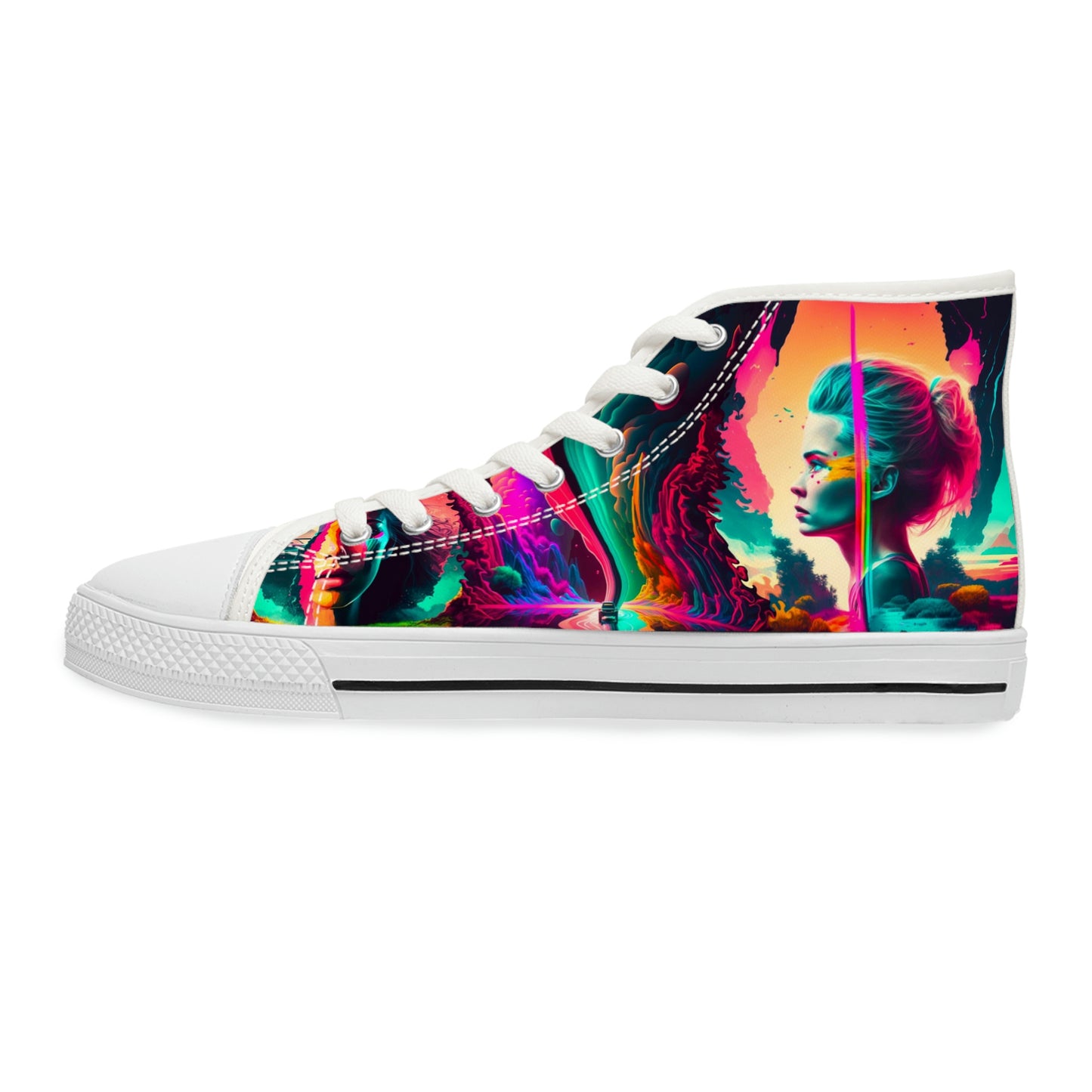 Women's High Top Synthwave Dreams Sneakers 2