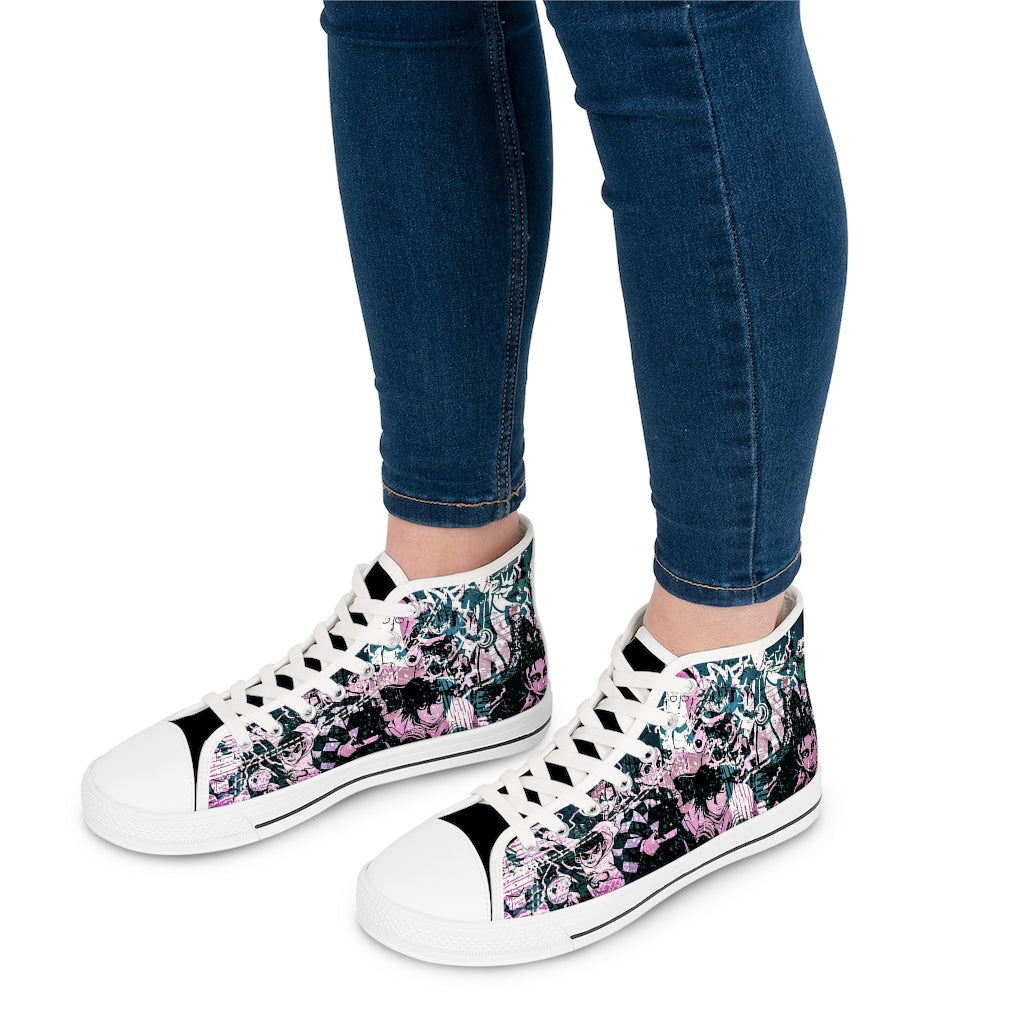 Anime High Top Shoes (Women's PB)2