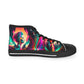 aaMen's High Top Lucid Dreams white Synthwave Sneakers 1