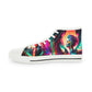 aaMen's High Top Lucid Dreams white Synthwave Sneakers 1