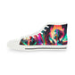 aaMen's High Top Lucid Dreams white Synthwave Sneakers 1